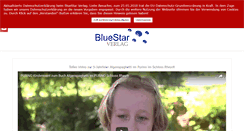 Desktop Screenshot of bluestar-verlag.de